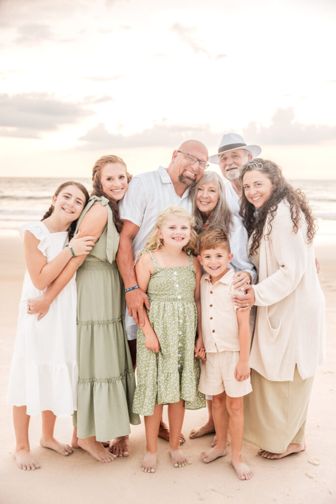 Best Beaches for Family Photos in Florida | Michelle Coombs Photography 5 Extended family portraits taken on the beach in Destin, Florida