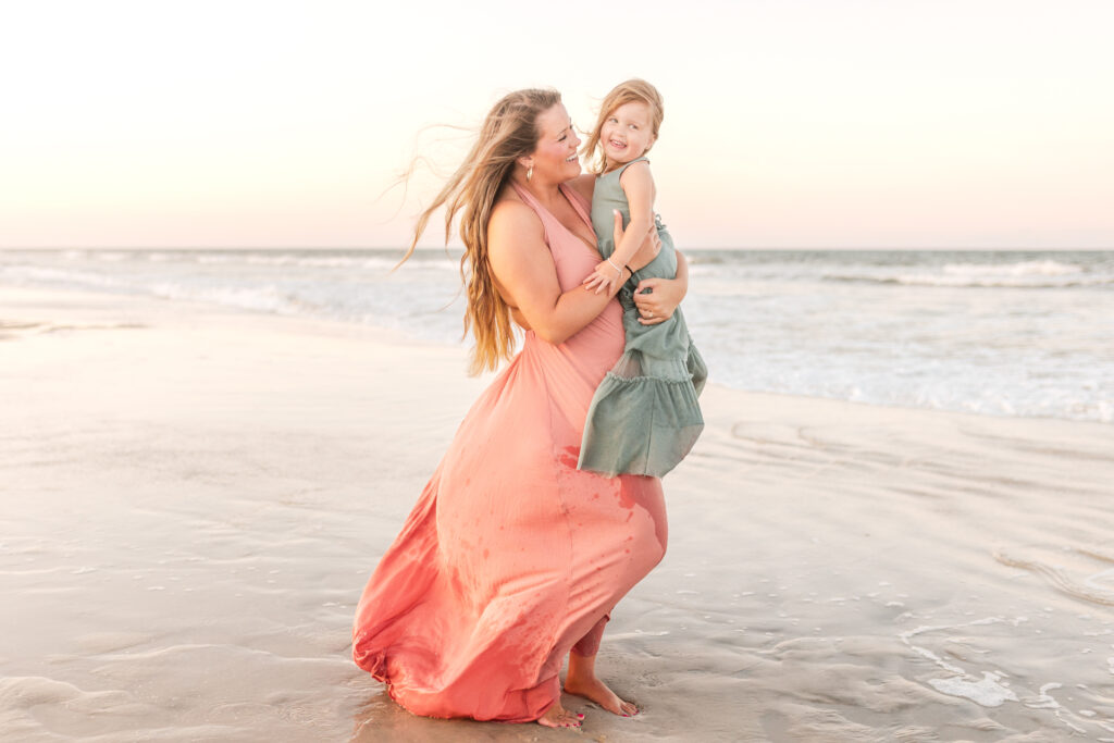 Best Beaches for Family Photos in Florida | Michelle Coombs Photography 3 Family group portrait with dunes at St. Augustine Beach